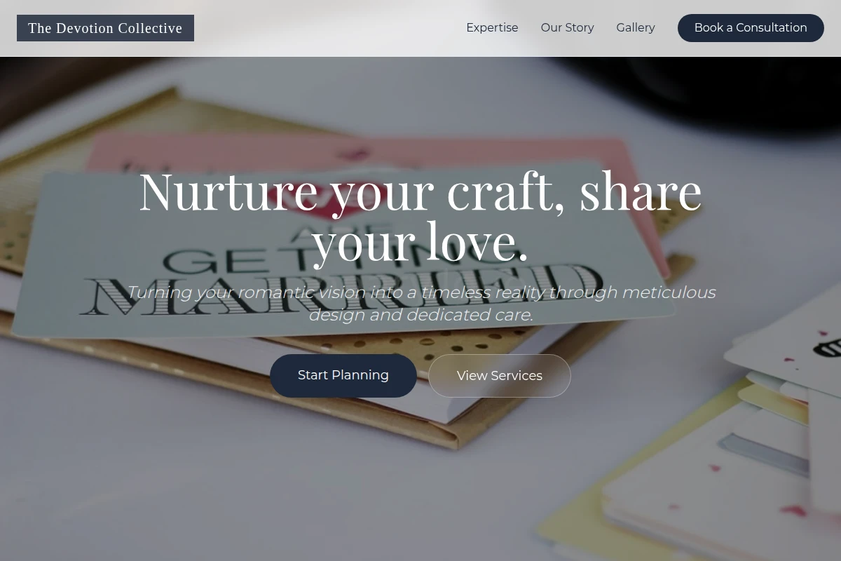 Slipper Wedding Planner