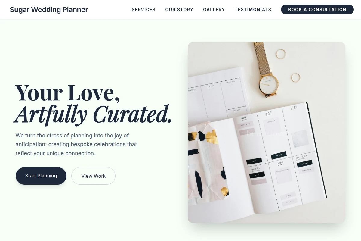Sugar Wedding Planner