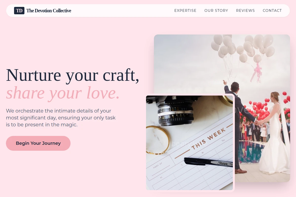 Pastel Wedding Planner