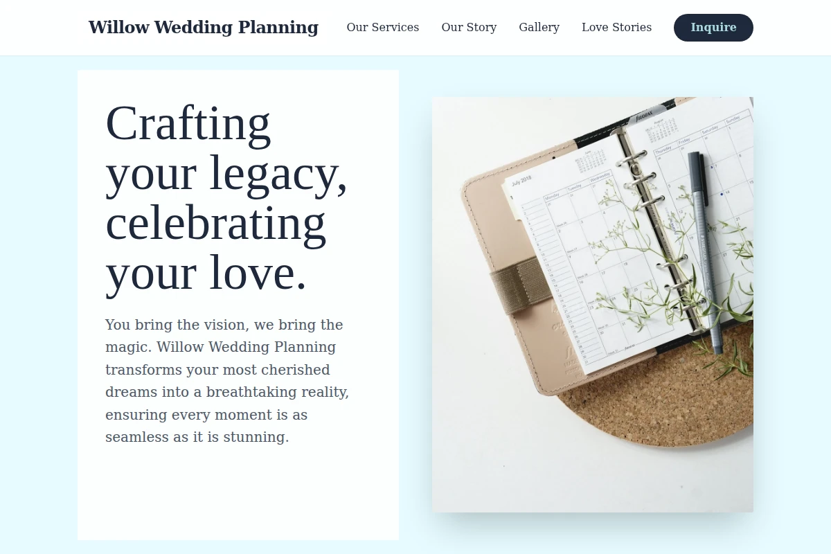 Willow Wedding Planner